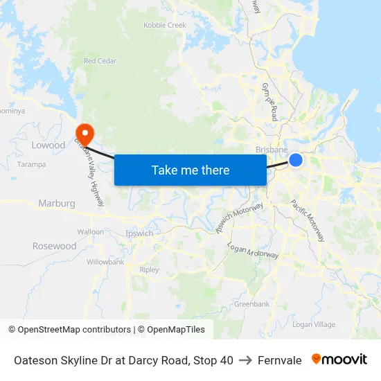Oateson Skyline Dr at Darcy Road, Stop 40 to Fernvale map