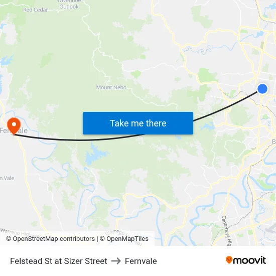 Felstead St at Sizer Street to Fernvale map