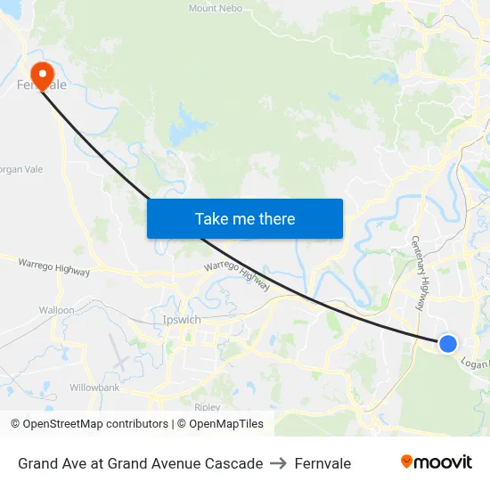 Grand Ave at Grand Avenue Cascade to Fernvale map