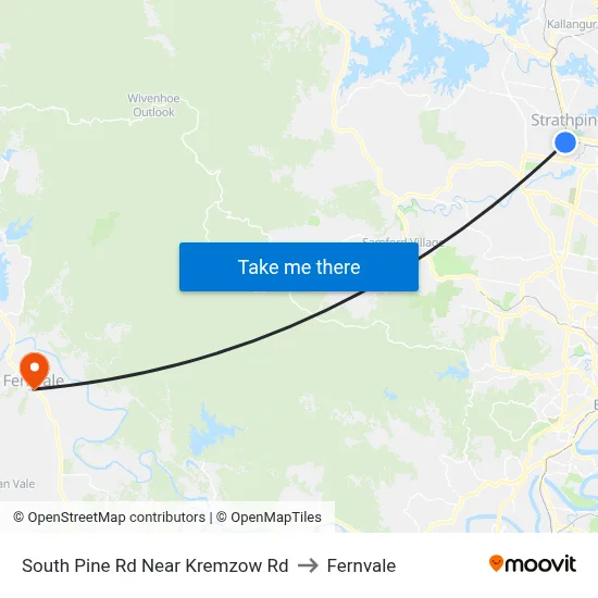 South Pine Rd Near Kremzow Rd to Fernvale map