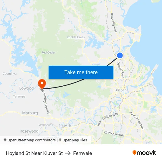 Hoyland St Near Kluver St to Fernvale map