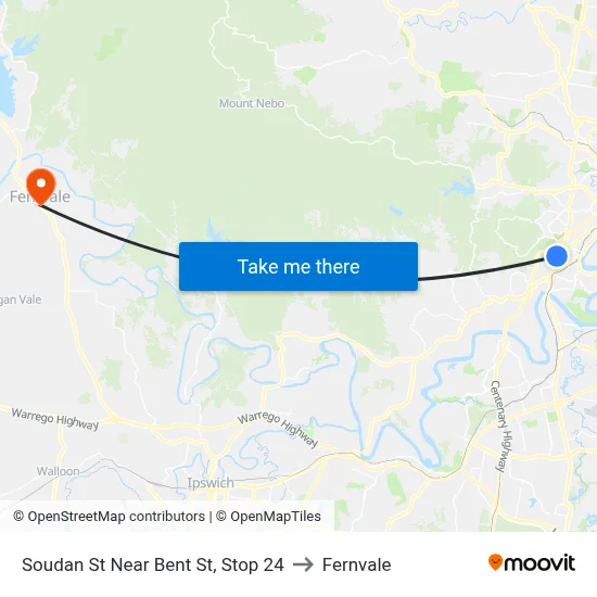 Soudan St Near Bent St, Stop 24 to Fernvale map