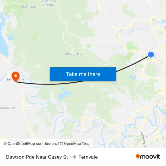 Dawson Pde Near Casey St to Fernvale map