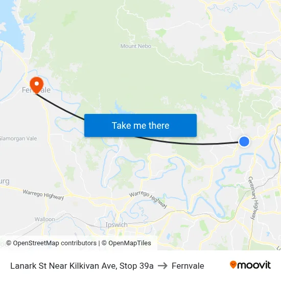 Lanark St Near Kilkivan Ave, Stop 39a to Fernvale map