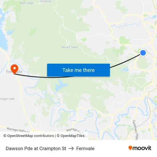 Dawson Pde at Crampton St to Fernvale map