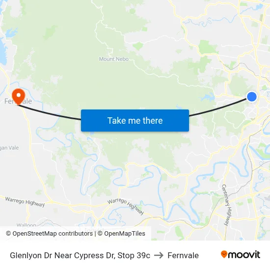 Glenlyon Dr Near Cypress Dr, Stop 39c to Fernvale map