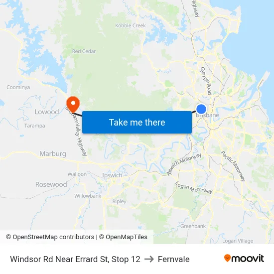 Windsor Rd Near Errard St, Stop 12 to Fernvale map