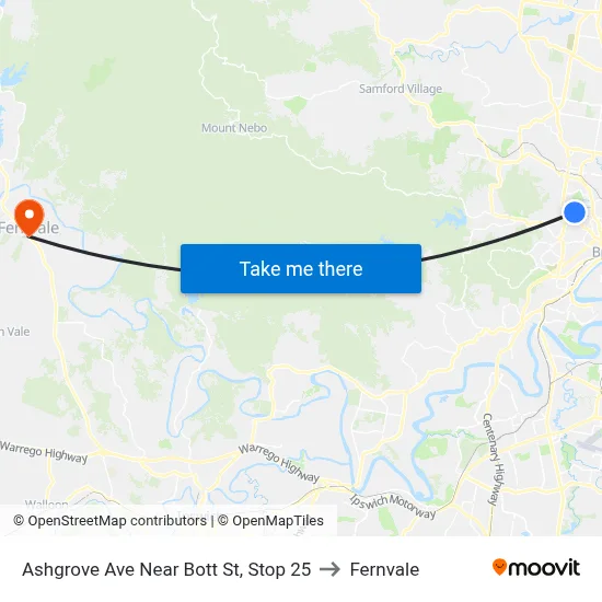 Ashgrove Ave Near Bott St, Stop 25 to Fernvale map