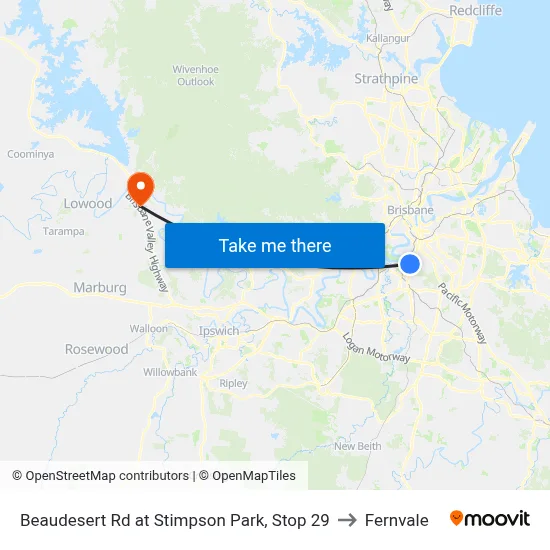 Beaudesert Rd at Stimpson Park, Stop 29 to Fernvale map