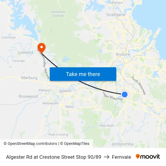 Algester Rd at Crestone Street Stop 90/89 to Fernvale map