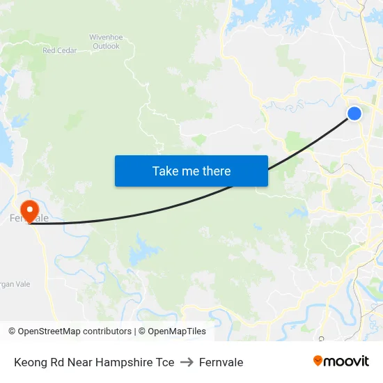 Keong Rd Near Hampshire Tce to Fernvale map