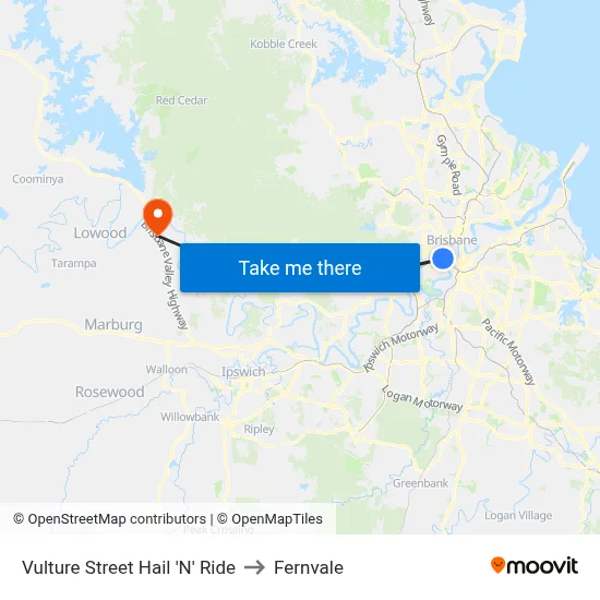 Vulture Street Hail 'N' Ride to Fernvale map