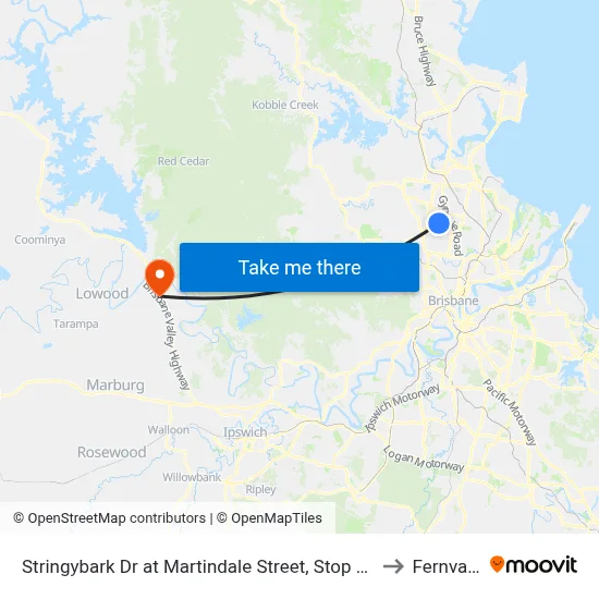 Stringybark Dr at Martindale Street, Stop 47 to Fernvale map