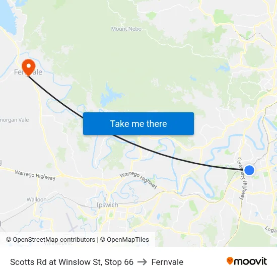 Scotts Rd at Winslow St, Stop 66 to Fernvale map