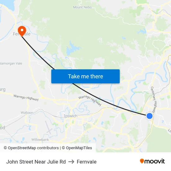 John Street Near Julie Rd to Fernvale map