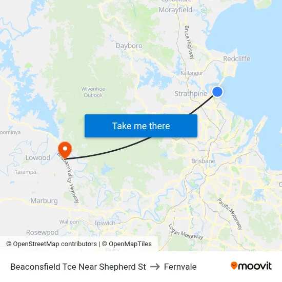 Beaconsfield Tce Near Shepherd St to Fernvale map