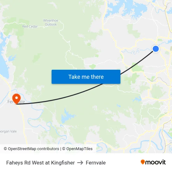 Faheys Rd West at Kingfisher to Fernvale map