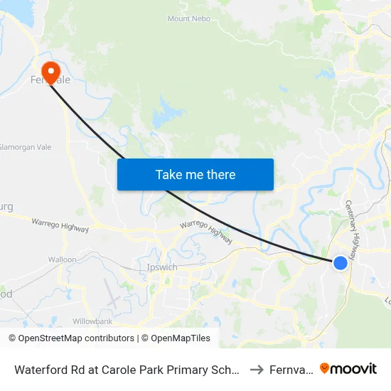 Waterford Rd at Carole Park Primary School to Fernvale map