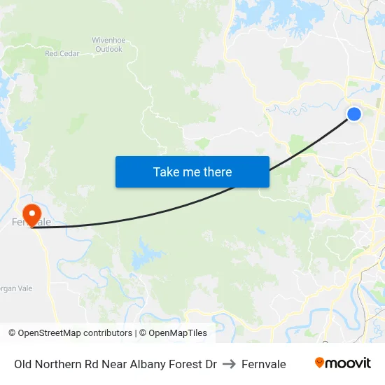 Old Northern Rd Near Albany Forest Dr to Fernvale map