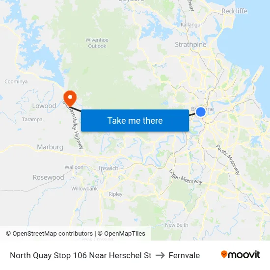 North Quay Stop 106 Near Herschel St to Fernvale map