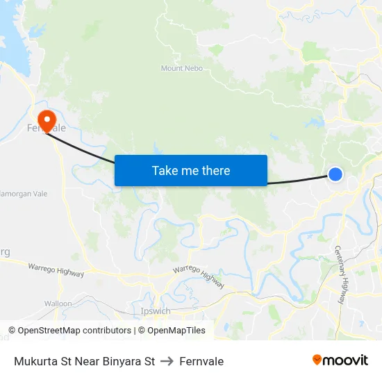 Mukurta St Near Binyara St to Fernvale map