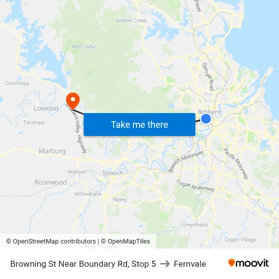 Browning St Near Boundary Rd, Stop 5 to Fernvale map
