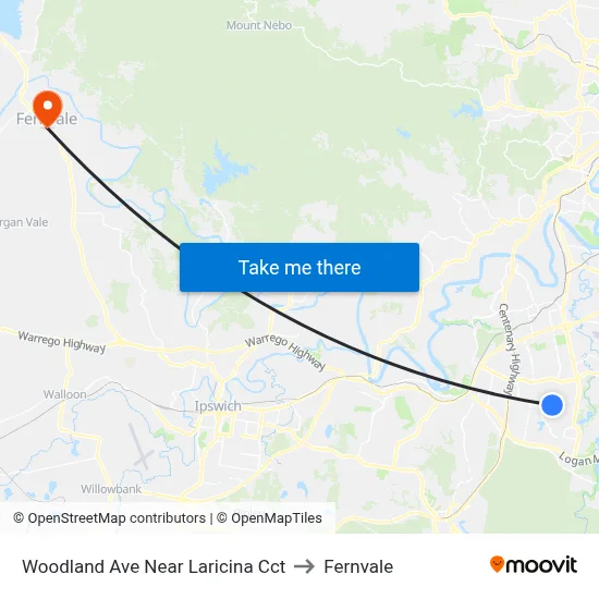 Woodland Ave Near Laricina Cct to Fernvale map