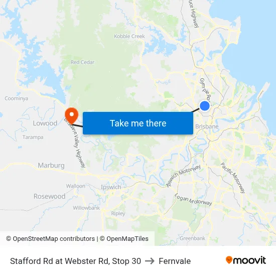 Stafford Rd at Webster Rd, Stop 30 to Fernvale map