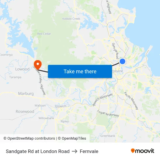 Sandgate Rd at London Road to Fernvale map