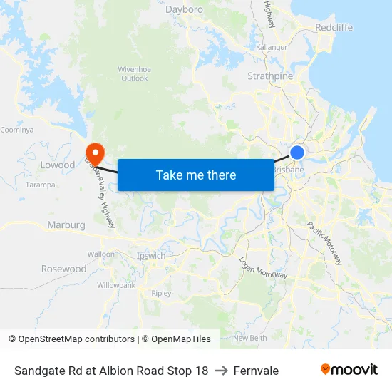 Sandgate Rd at Albion Road Stop 18 to Fernvale map