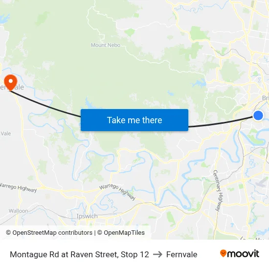 Montague Rd at Raven Street, Stop 12 to Fernvale map