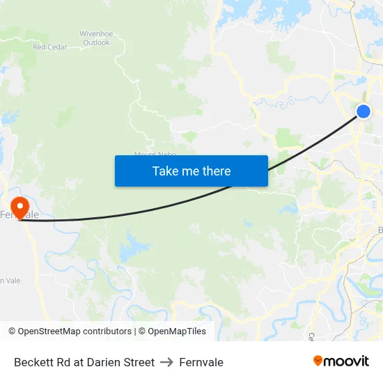 Beckett Rd at Darien Street to Fernvale map
