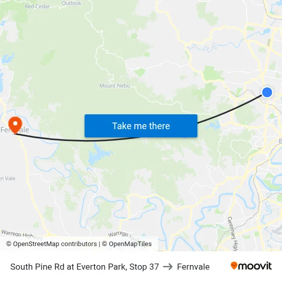 South Pine Rd at Everton Park, Stop 37 to Fernvale map