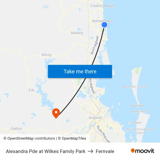 Alexandra Pde at Wilkes Family Park to Fernvale map
