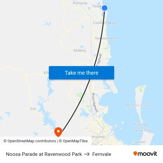 Noosa Parade at Ravenwood Park to Fernvale map