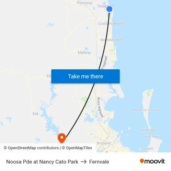 Noosa Pde at Nancy Cato Park to Fernvale map