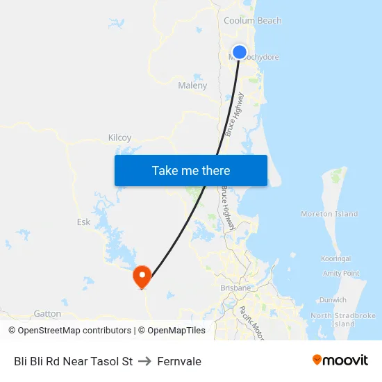 Bli Bli Rd Near Tasol St to Fernvale map