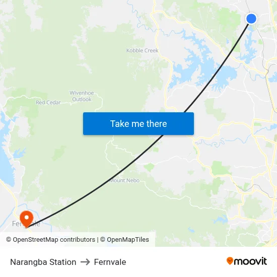 Narangba Station to Fernvale map