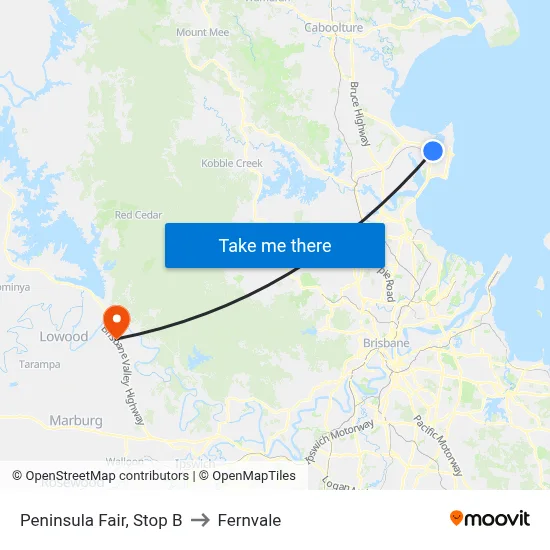 Peninsula Fair, Stop B to Fernvale map