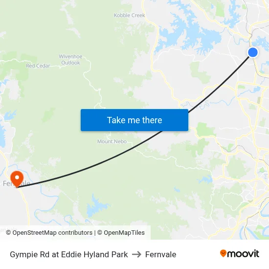 Gympie Rd at Eddie Hyland Park to Fernvale map