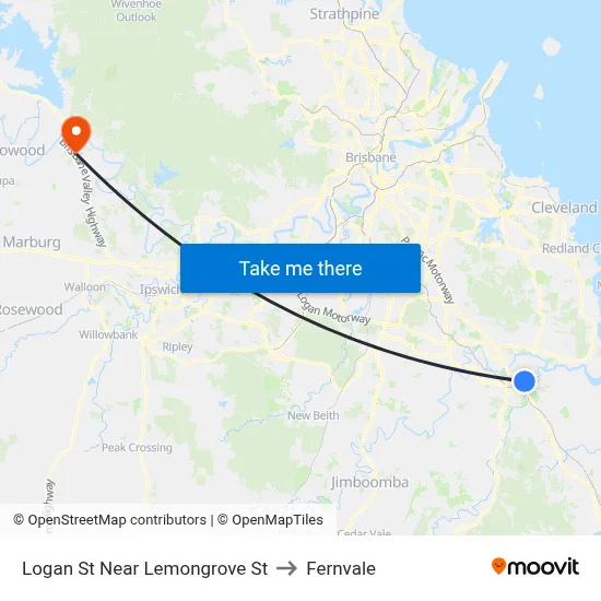 Logan St Near Lemongrove St to Fernvale map