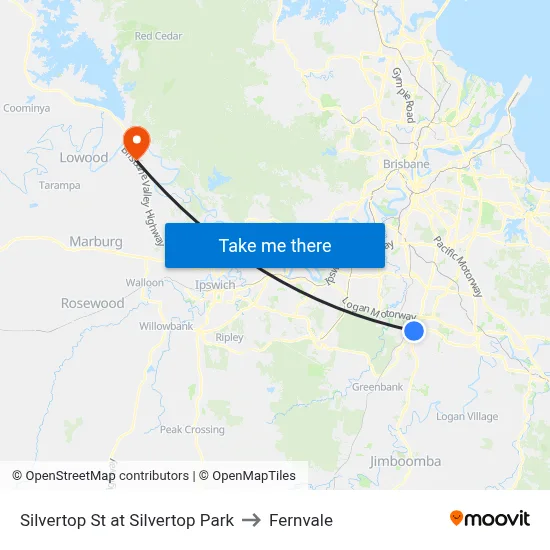 Silvertop St at Silvertop Park to Fernvale map