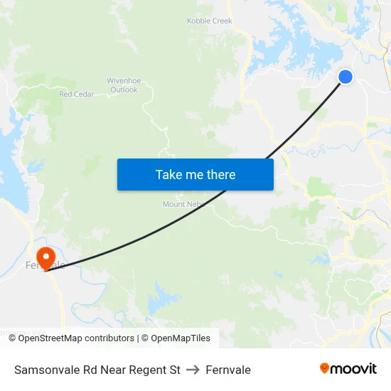 Samsonvale Rd Near Regent St to Fernvale map