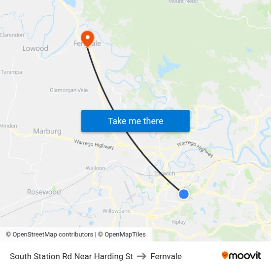 South Station Rd Near Harding St to Fernvale map