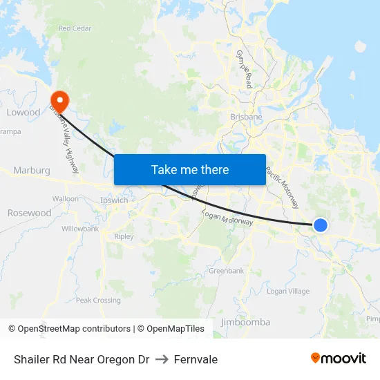 Shailer Rd Near Oregon Dr to Fernvale map