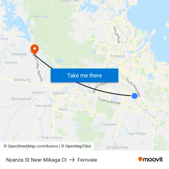 Nyanza St Near Mikaga Ct to Fernvale map