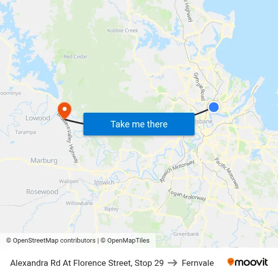 Alexandra Rd At Florence Street, Stop 29 to Fernvale map