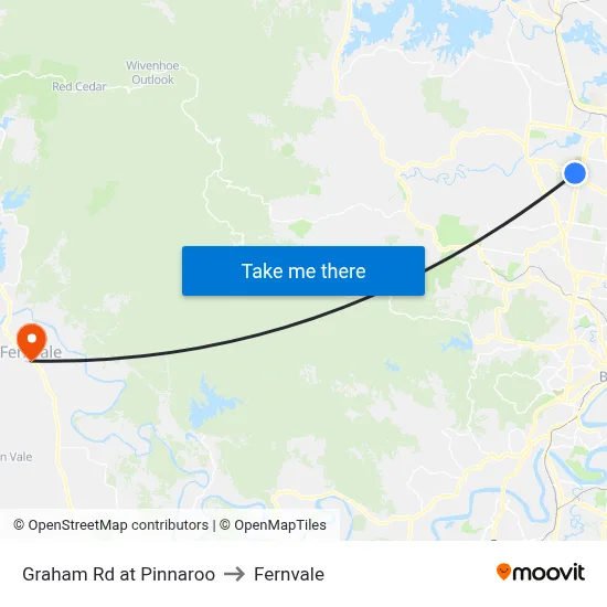 Graham Rd at Pinnaroo to Fernvale map