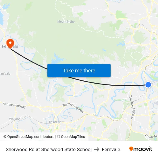 Sherwood Rd at Sherwood State School to Fernvale map