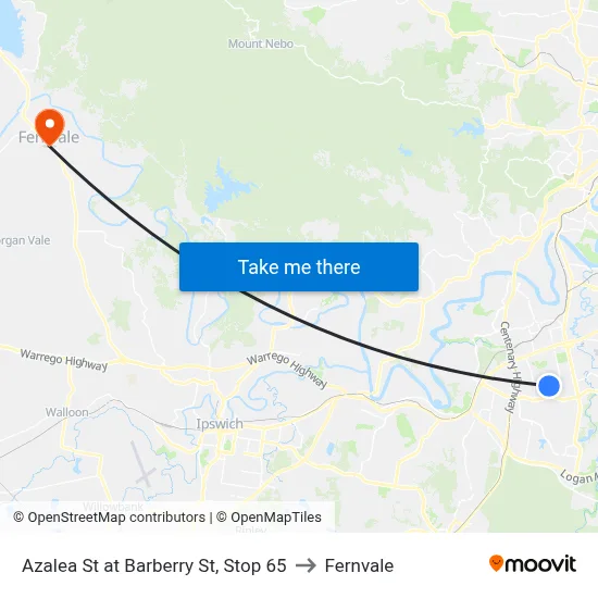 Azalea St at Barberry St, Stop 65 to Fernvale map